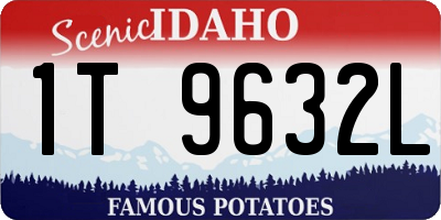 ID license plate 1T9632L