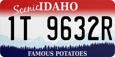 ID license plate 1T9632R
