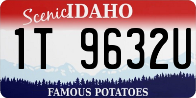 ID license plate 1T9632U