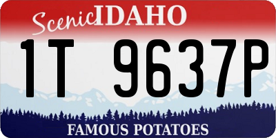 ID license plate 1T9637P