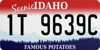 ID license plate 1T9639C