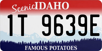 ID license plate 1T9639E