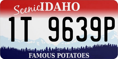ID license plate 1T9639P