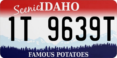 ID license plate 1T9639T
