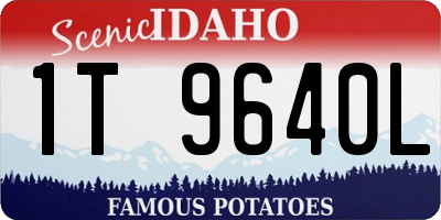 ID license plate 1T9640L