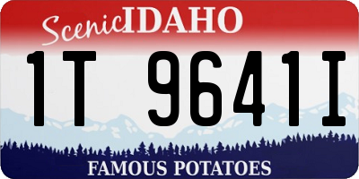 ID license plate 1T9641I