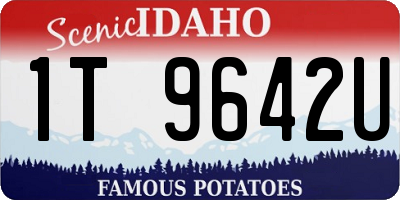 ID license plate 1T9642U