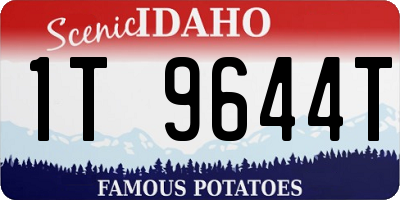 ID license plate 1T9644T