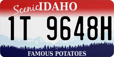ID license plate 1T9648H