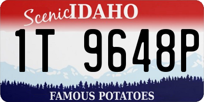 ID license plate 1T9648P