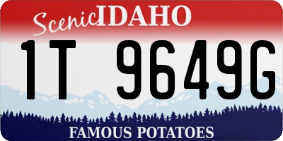 ID license plate 1T9649G