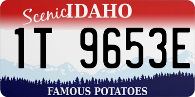 ID license plate 1T9653E