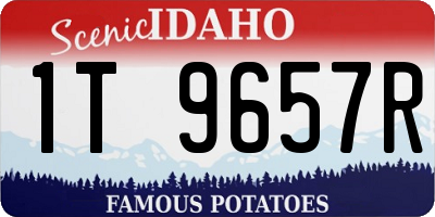 ID license plate 1T9657R