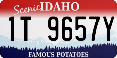 ID license plate 1T9657Y