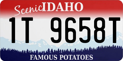 ID license plate 1T9658T