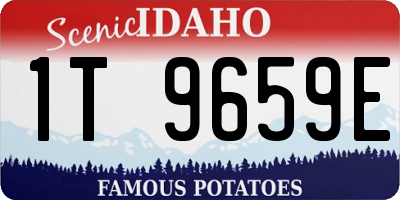 ID license plate 1T9659E