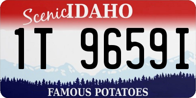 ID license plate 1T9659I