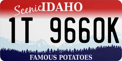ID license plate 1T9660K