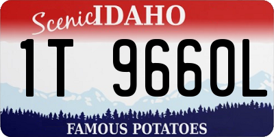 ID license plate 1T9660L