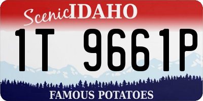 ID license plate 1T9661P