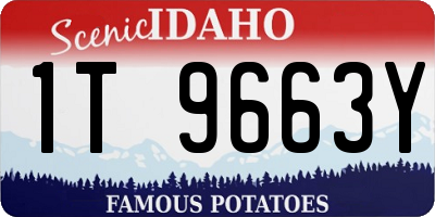 ID license plate 1T9663Y
