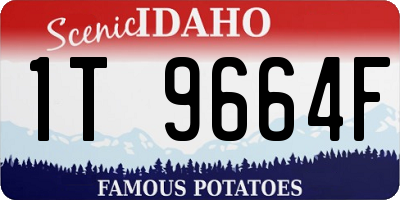 ID license plate 1T9664F