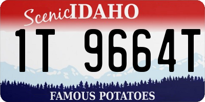ID license plate 1T9664T