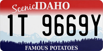 ID license plate 1T9669Y