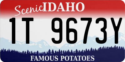 ID license plate 1T9673Y