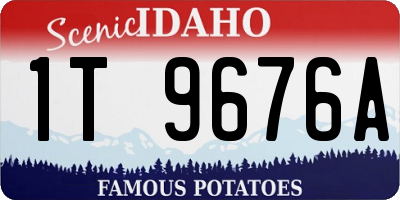 ID license plate 1T9676A