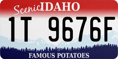 ID license plate 1T9676F