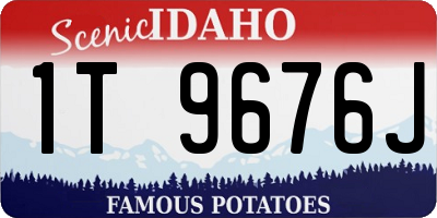 ID license plate 1T9676J