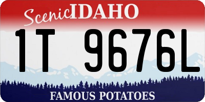 ID license plate 1T9676L