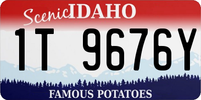 ID license plate 1T9676Y