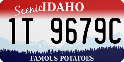 ID license plate 1T9679C
