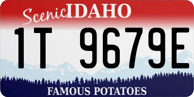 ID license plate 1T9679E