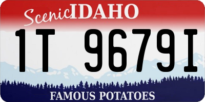 ID license plate 1T9679I