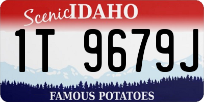 ID license plate 1T9679J