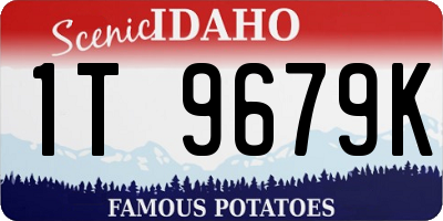 ID license plate 1T9679K