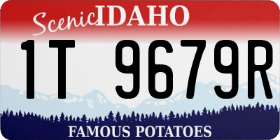 ID license plate 1T9679R