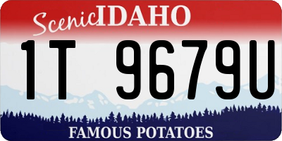 ID license plate 1T9679U