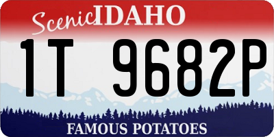 ID license plate 1T9682P