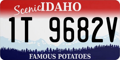 ID license plate 1T9682V