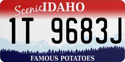 ID license plate 1T9683J