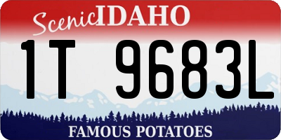 ID license plate 1T9683L