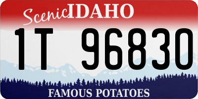 ID license plate 1T9683O