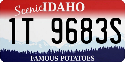 ID license plate 1T9683S
