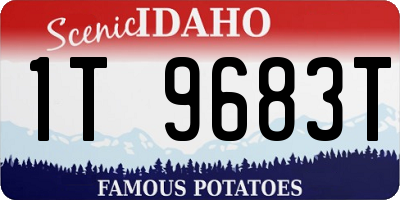 ID license plate 1T9683T