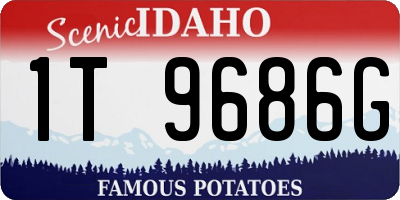 ID license plate 1T9686G