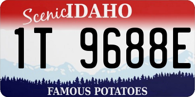 ID license plate 1T9688E